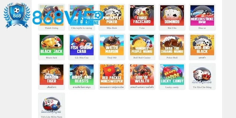 Điểm danh game hay tại game bài 868Vip CF