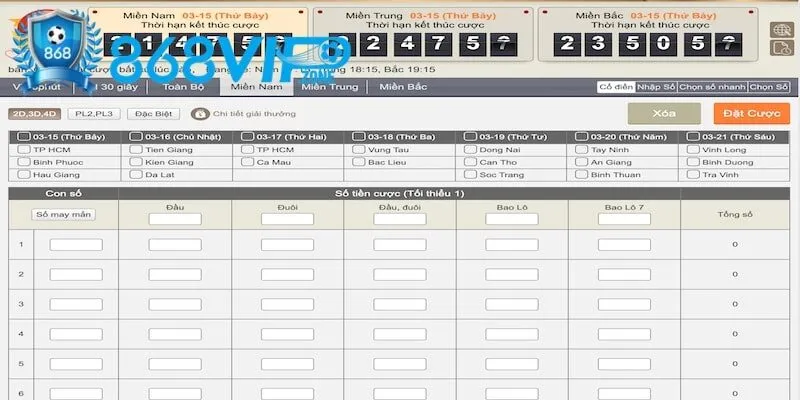 Giới thiệu ngắn về xổ số 868Vip