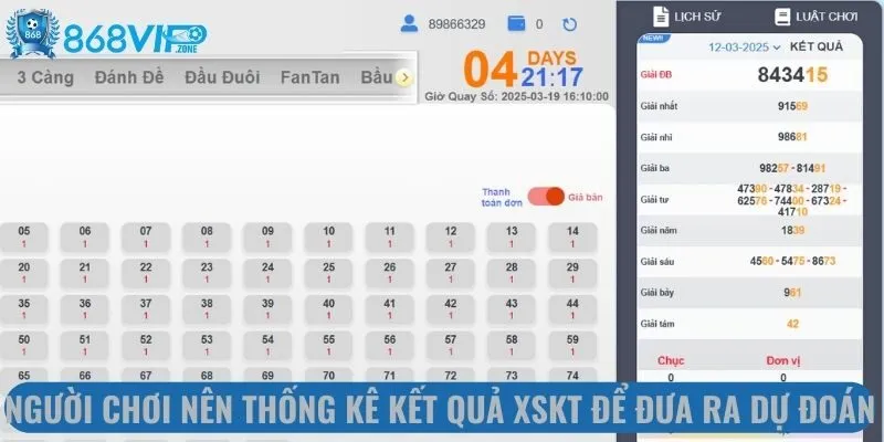 Người chơi nên thống kê kết quả XSKT để đưa ra dự đoán