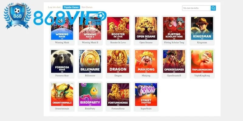 Các trò chơi thú vị trên nổ hũ 868Vip JDB